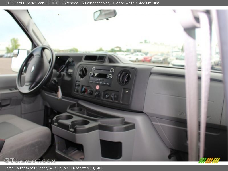 Oxford White / Medium Flint 2014 Ford E-Series Van E350 XLT Extended 15 Passenger Van