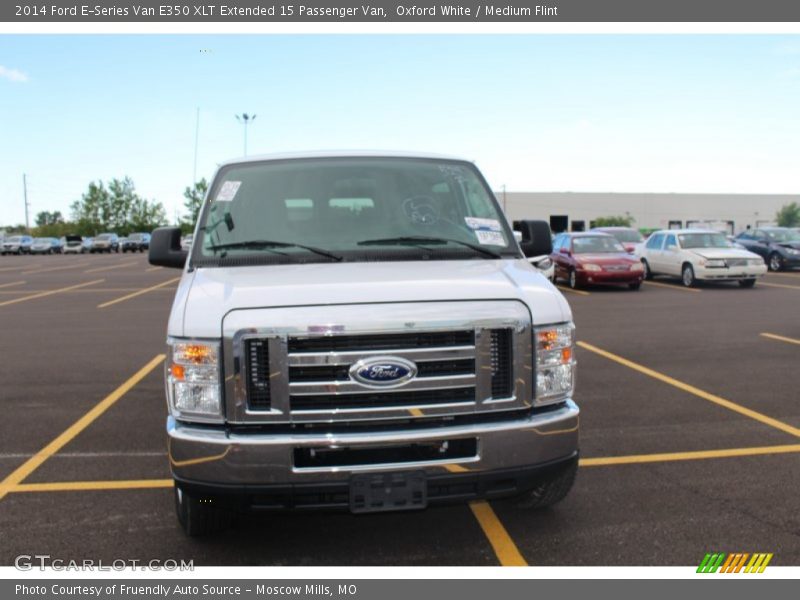 Oxford White / Medium Flint 2014 Ford E-Series Van E350 XLT Extended 15 Passenger Van