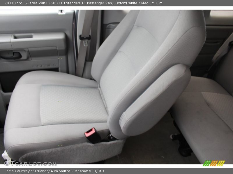 Oxford White / Medium Flint 2014 Ford E-Series Van E350 XLT Extended 15 Passenger Van