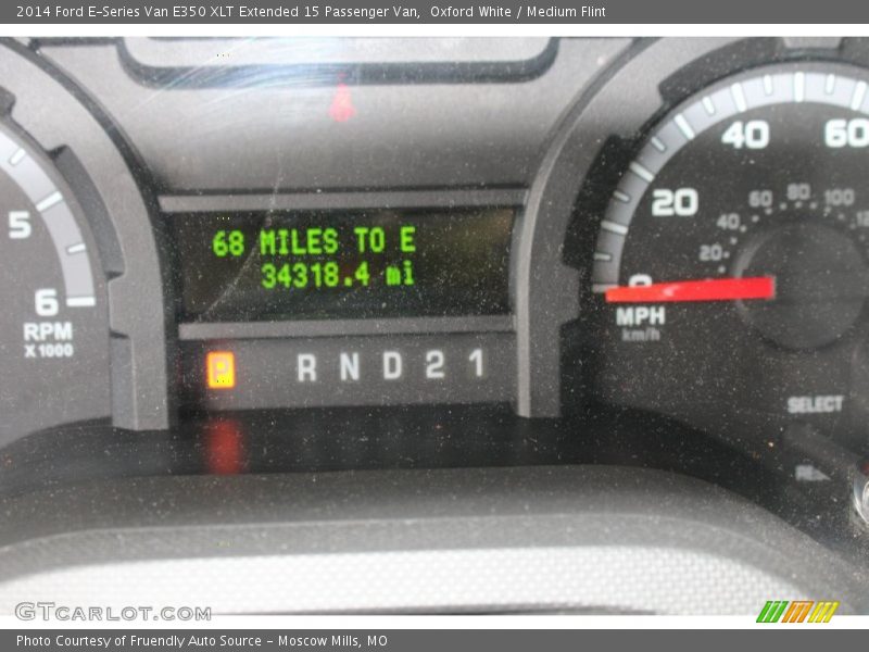 Oxford White / Medium Flint 2014 Ford E-Series Van E350 XLT Extended 15 Passenger Van