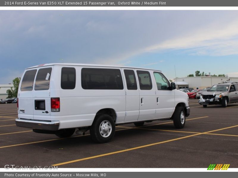 Oxford White / Medium Flint 2014 Ford E-Series Van E350 XLT Extended 15 Passenger Van