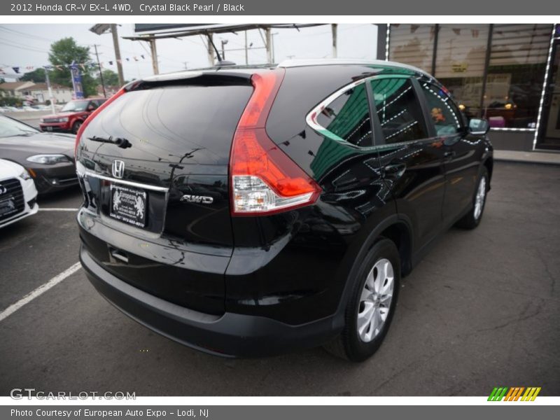 Crystal Black Pearl / Black 2012 Honda CR-V EX-L 4WD