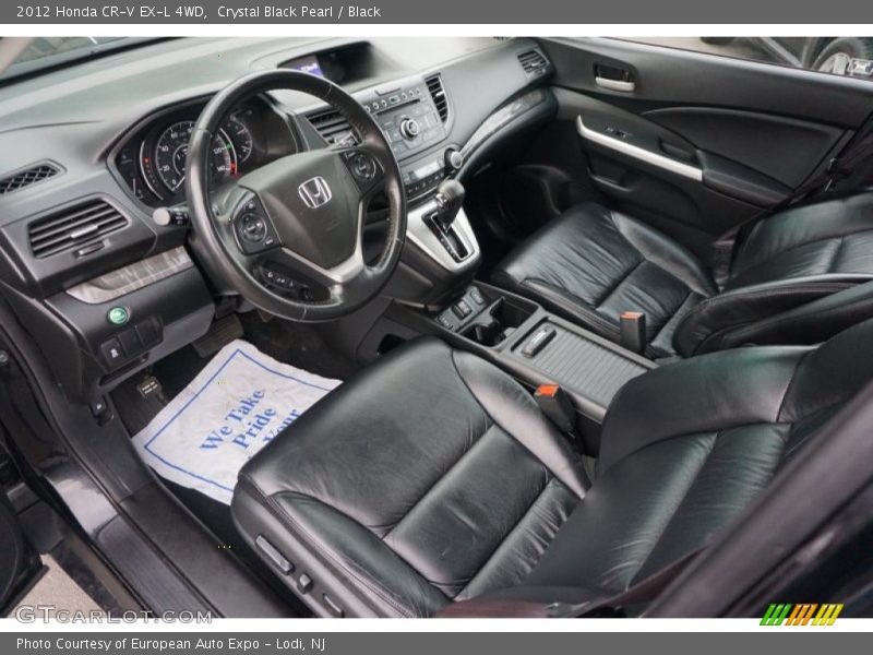 Crystal Black Pearl / Black 2012 Honda CR-V EX-L 4WD