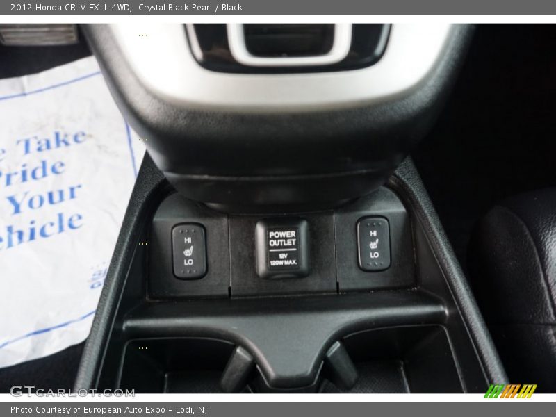 Crystal Black Pearl / Black 2012 Honda CR-V EX-L 4WD
