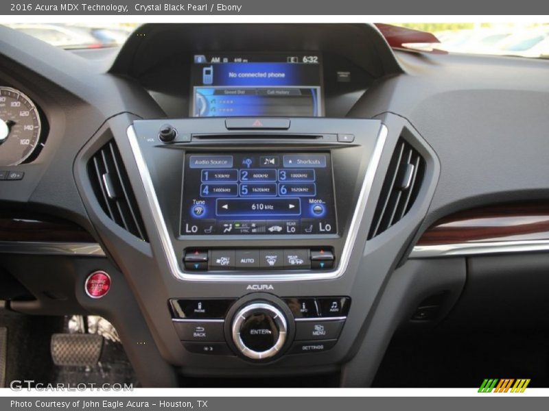 Crystal Black Pearl / Ebony 2016 Acura MDX Technology