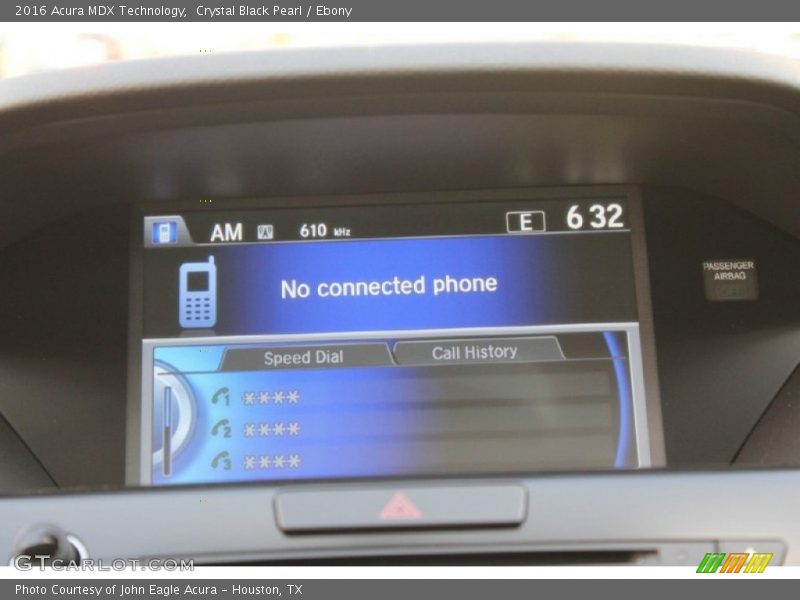 Crystal Black Pearl / Ebony 2016 Acura MDX Technology