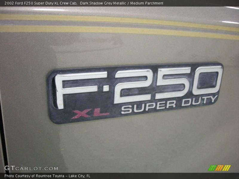 Dark Shadow Grey Metallic / Medium Parchment 2002 Ford F250 Super Duty XL Crew Cab