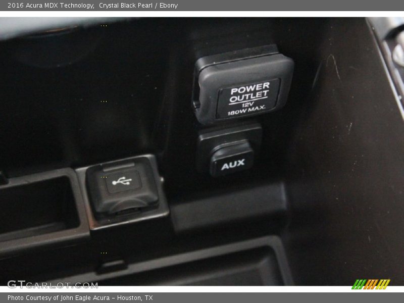 Crystal Black Pearl / Ebony 2016 Acura MDX Technology