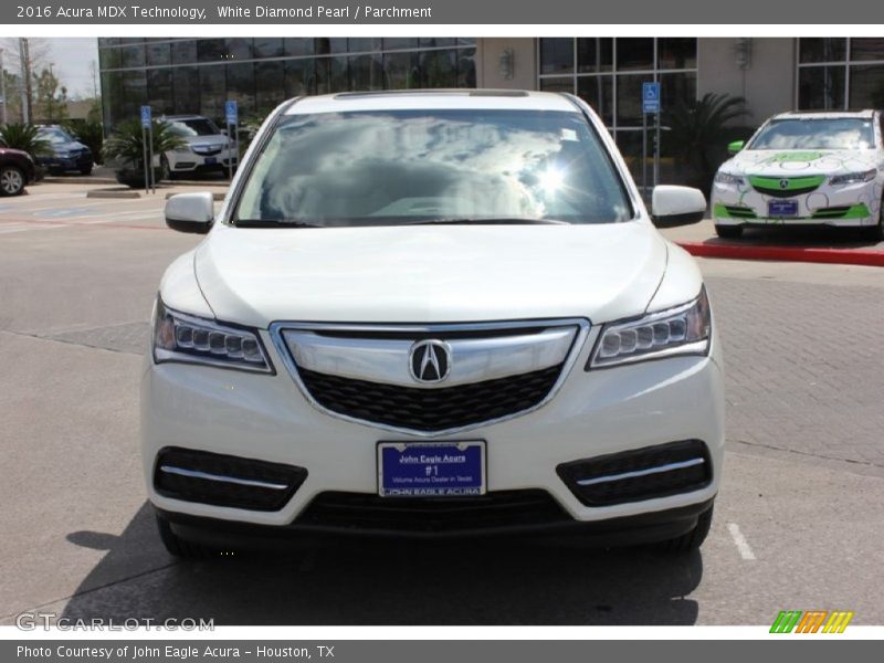 White Diamond Pearl / Parchment 2016 Acura MDX Technology