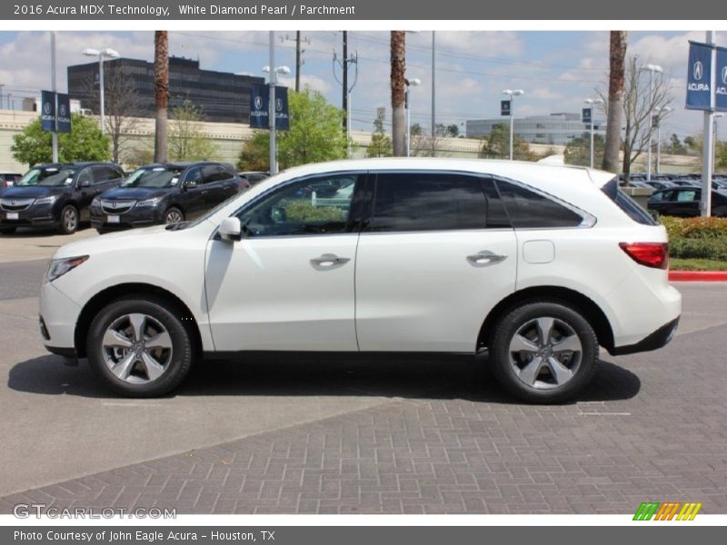 White Diamond Pearl / Parchment 2016 Acura MDX Technology