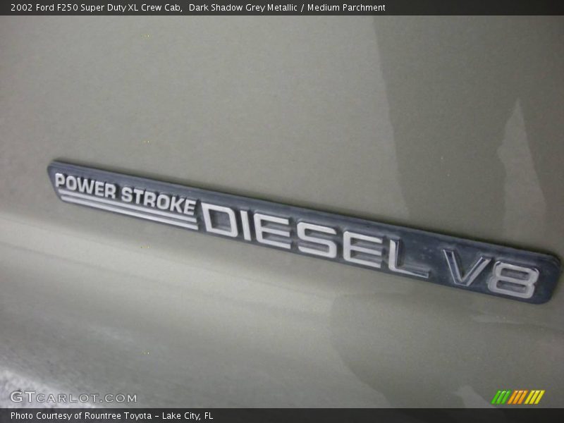 Dark Shadow Grey Metallic / Medium Parchment 2002 Ford F250 Super Duty XL Crew Cab