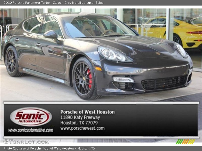 Carbon Grey Metallic / Luxor Beige 2010 Porsche Panamera Turbo