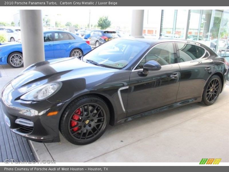 Carbon Grey Metallic / Luxor Beige 2010 Porsche Panamera Turbo