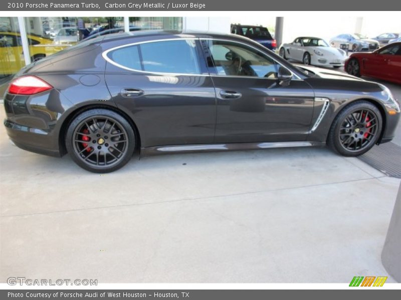 Carbon Grey Metallic / Luxor Beige 2010 Porsche Panamera Turbo