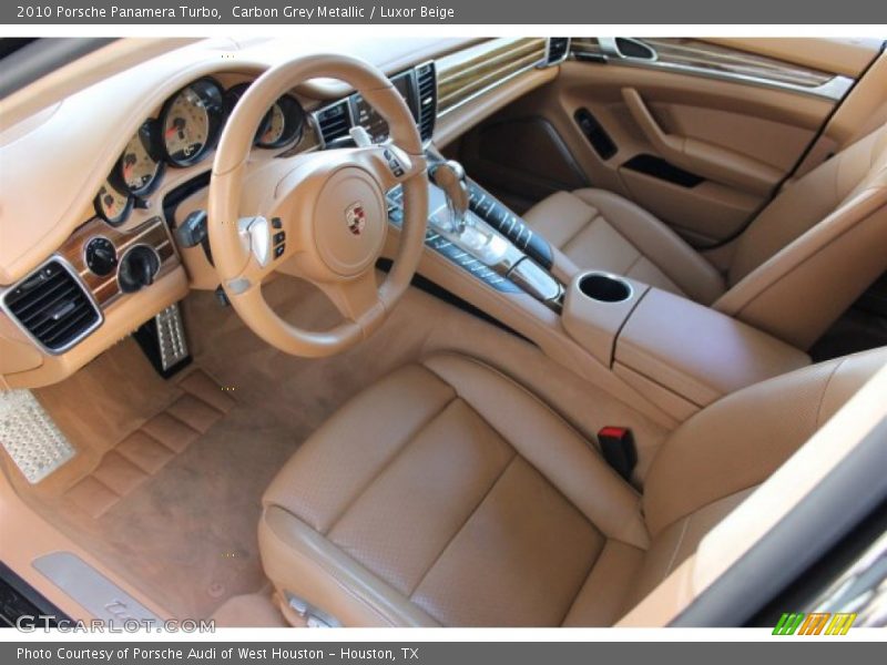 Carbon Grey Metallic / Luxor Beige 2010 Porsche Panamera Turbo