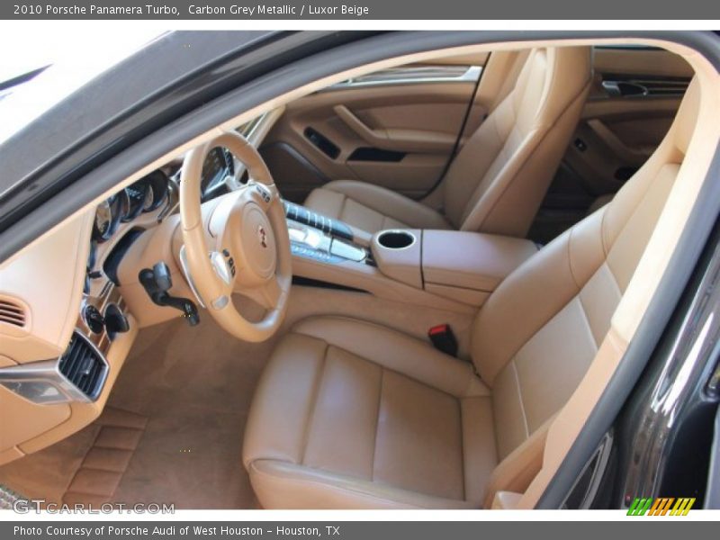 Carbon Grey Metallic / Luxor Beige 2010 Porsche Panamera Turbo