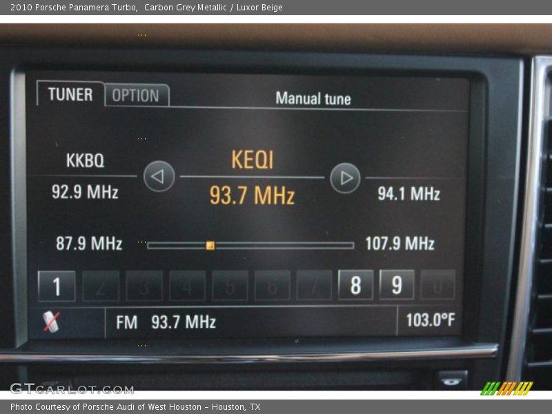 Carbon Grey Metallic / Luxor Beige 2010 Porsche Panamera Turbo
