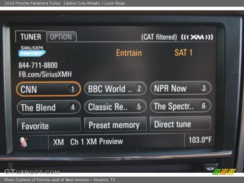 Carbon Grey Metallic / Luxor Beige 2010 Porsche Panamera Turbo