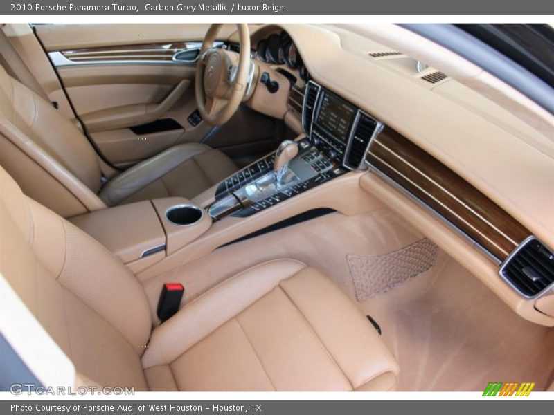 Carbon Grey Metallic / Luxor Beige 2010 Porsche Panamera Turbo