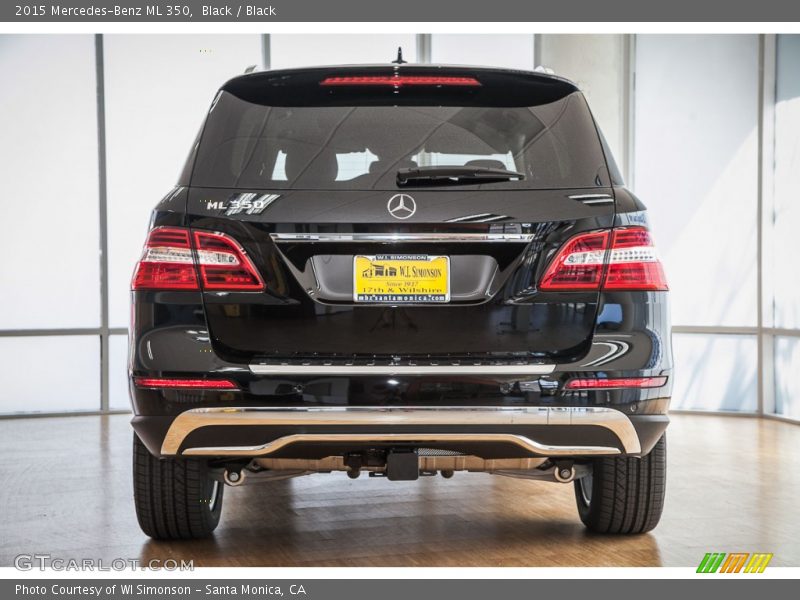 Black / Black 2015 Mercedes-Benz ML 350