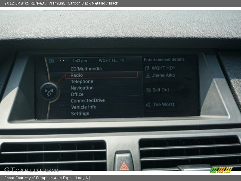 Carbon Black Metallic / Black 2012 BMW X5 xDrive35i Premium