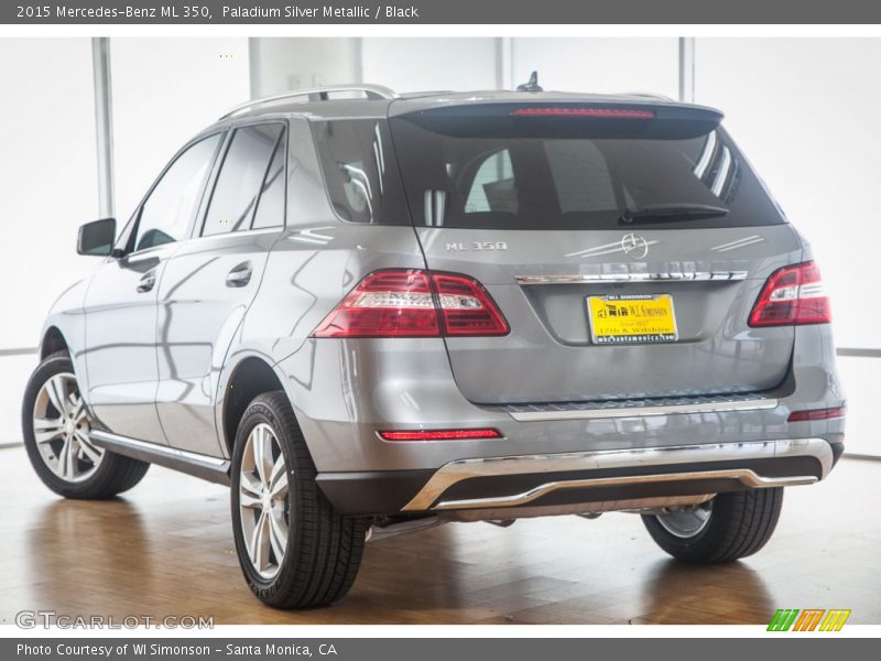 Paladium Silver Metallic / Black 2015 Mercedes-Benz ML 350