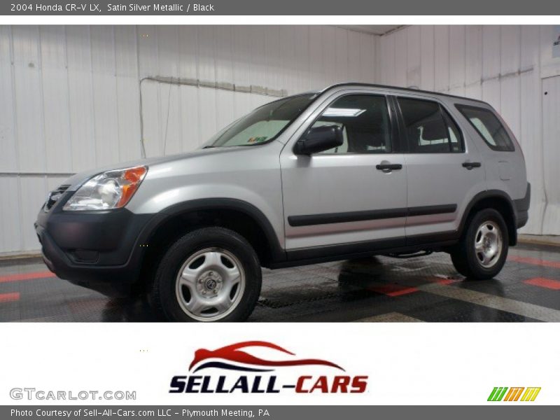 Satin Silver Metallic / Black 2004 Honda CR-V LX