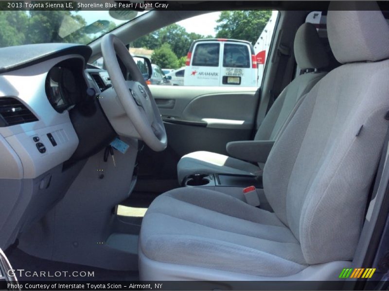 Shoreline Blue Pearl / Light Gray 2013 Toyota Sienna LE