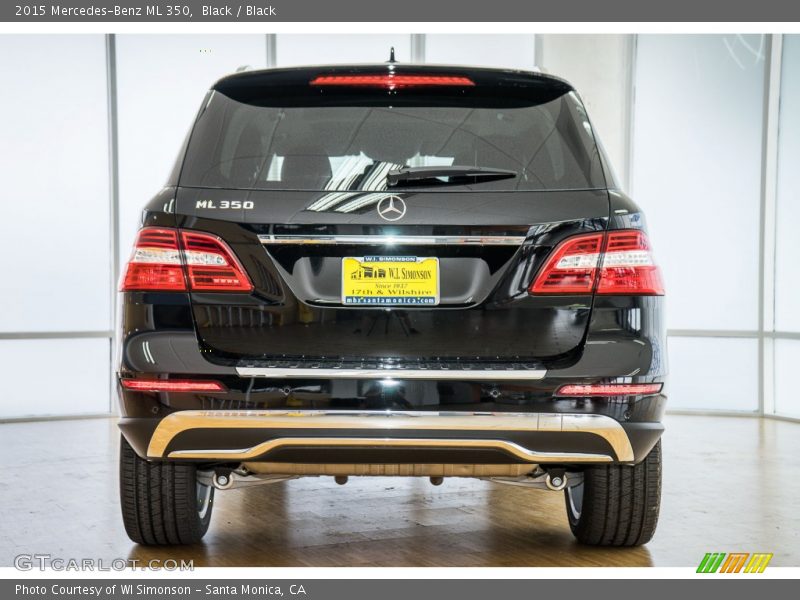 Black / Black 2015 Mercedes-Benz ML 350