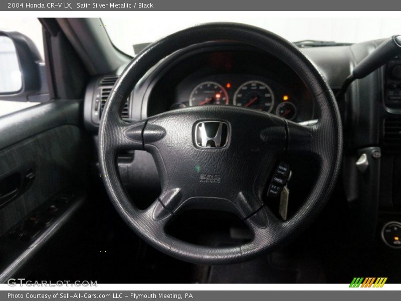 Satin Silver Metallic / Black 2004 Honda CR-V LX