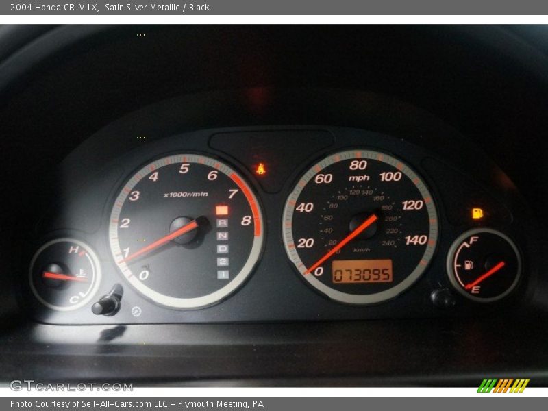 Satin Silver Metallic / Black 2004 Honda CR-V LX