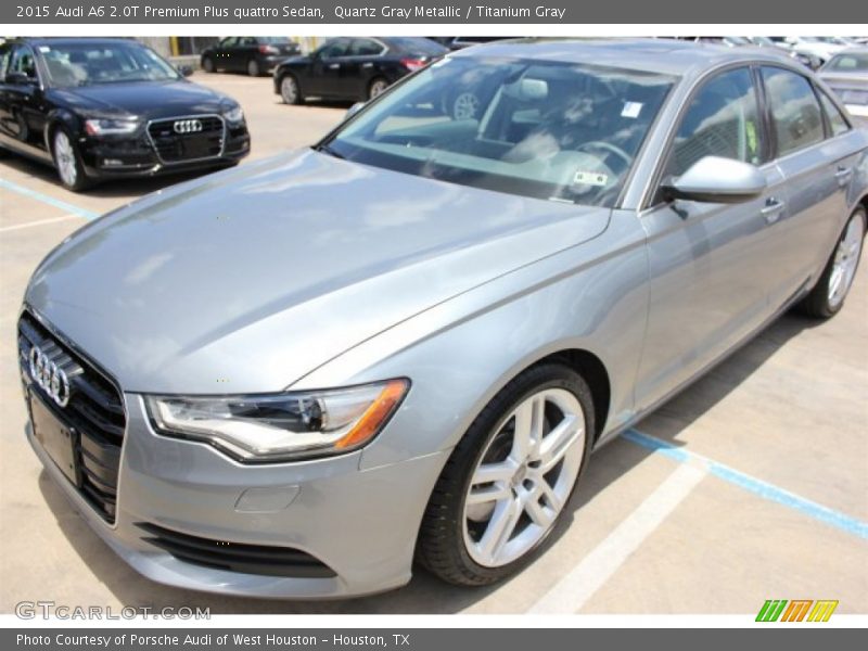 Quartz Gray Metallic / Titanium Gray 2015 Audi A6 2.0T Premium Plus quattro Sedan