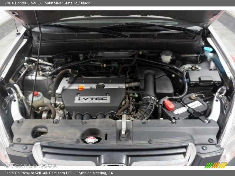 Satin Silver Metallic / Black 2004 Honda CR-V LX