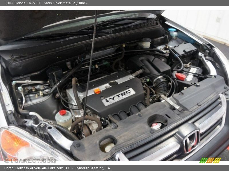 Satin Silver Metallic / Black 2004 Honda CR-V LX