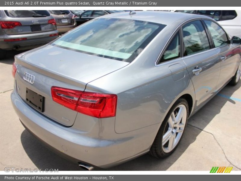 Quartz Gray Metallic / Titanium Gray 2015 Audi A6 2.0T Premium Plus quattro Sedan