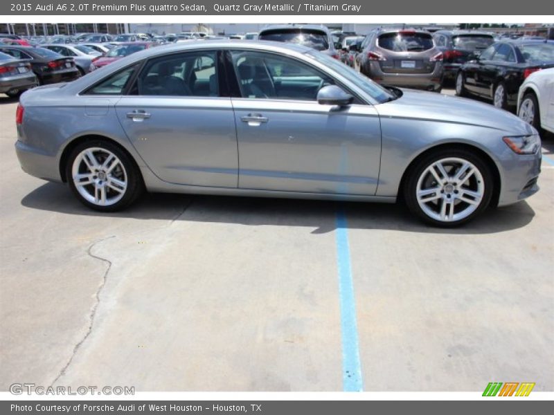 Quartz Gray Metallic / Titanium Gray 2015 Audi A6 2.0T Premium Plus quattro Sedan