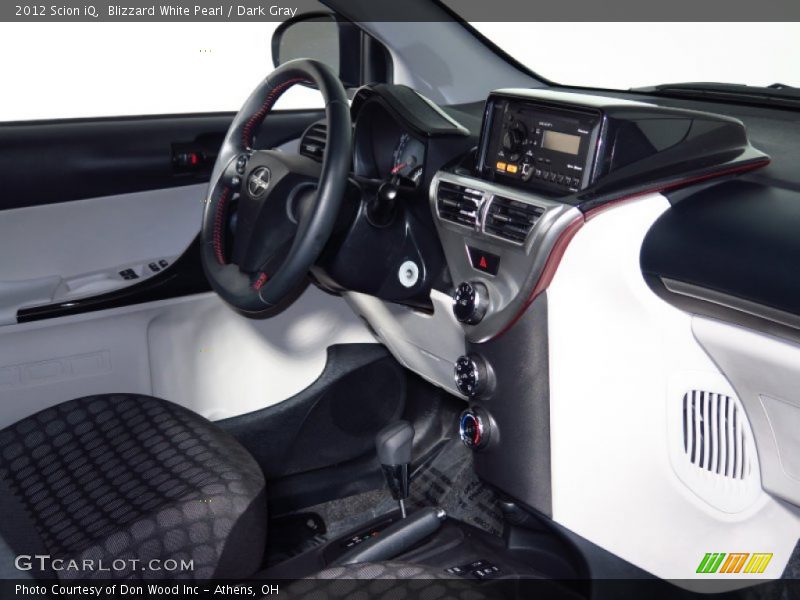 Blizzard White Pearl / Dark Gray 2012 Scion iQ