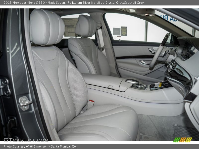 Palladium Silver Metallic / Crystal Grey/Seashell Grey 2015 Mercedes-Benz S 550 4Matic Sedan