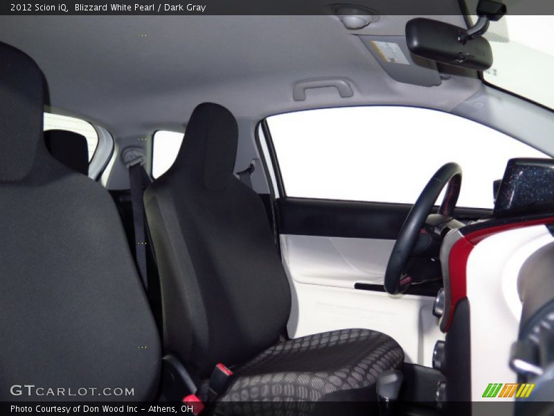 Blizzard White Pearl / Dark Gray 2012 Scion iQ