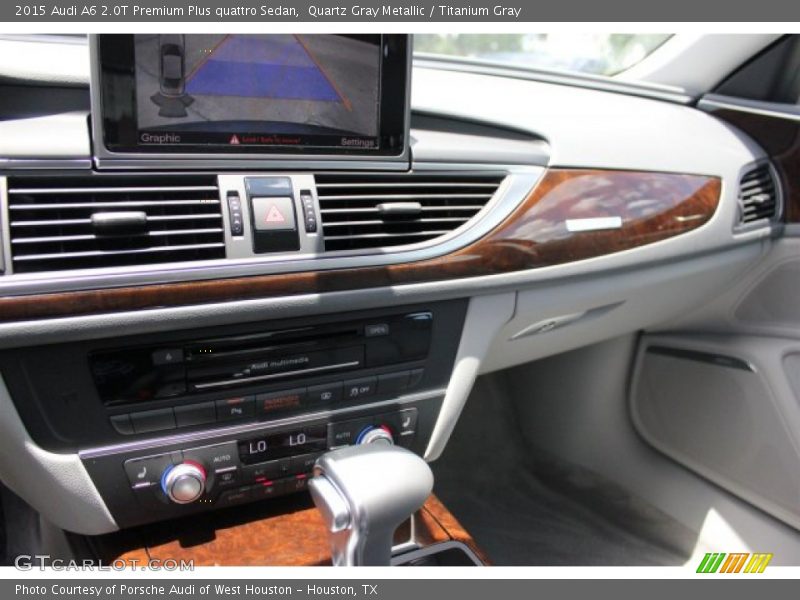 Quartz Gray Metallic / Titanium Gray 2015 Audi A6 2.0T Premium Plus quattro Sedan