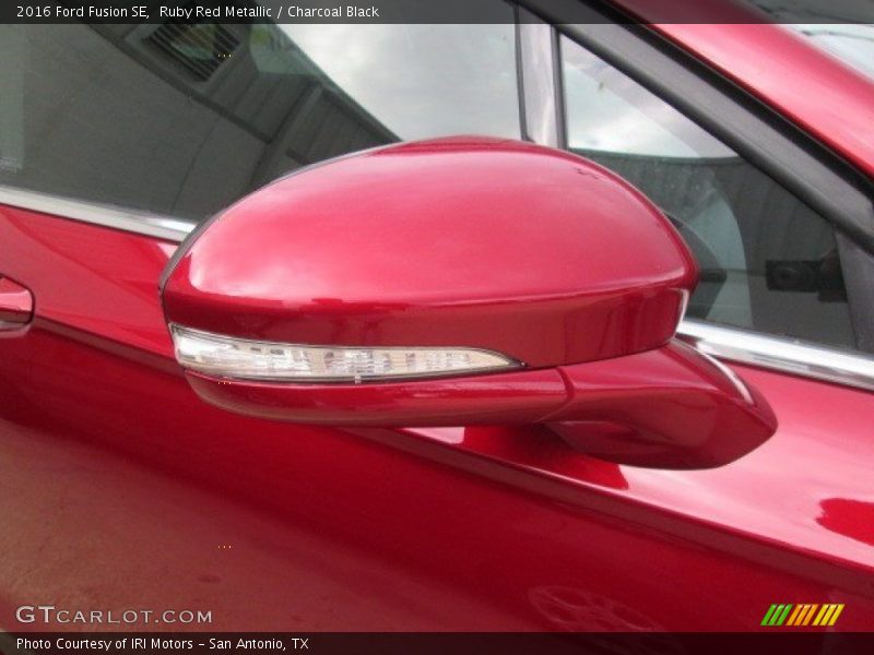 Ruby Red Metallic / Charcoal Black 2016 Ford Fusion SE