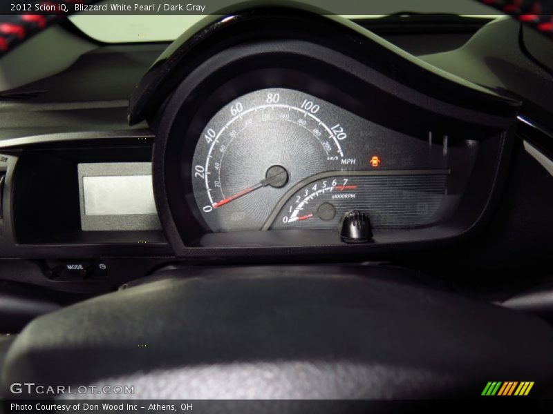 Blizzard White Pearl / Dark Gray 2012 Scion iQ