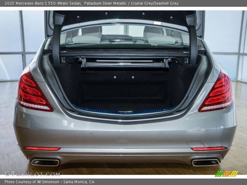 Palladium Silver Metallic / Crystal Grey/Seashell Grey 2015 Mercedes-Benz S 550 4Matic Sedan