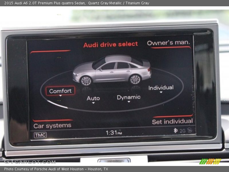 Quartz Gray Metallic / Titanium Gray 2015 Audi A6 2.0T Premium Plus quattro Sedan