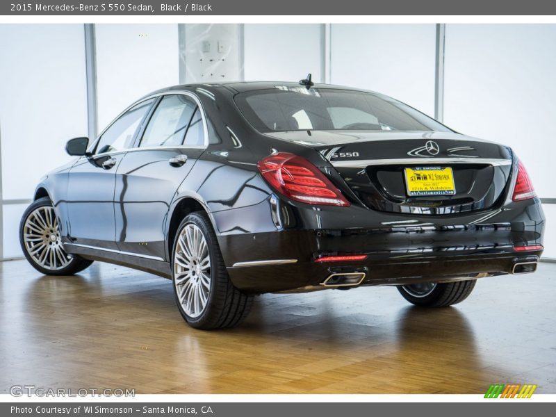 Black / Black 2015 Mercedes-Benz S 550 Sedan
