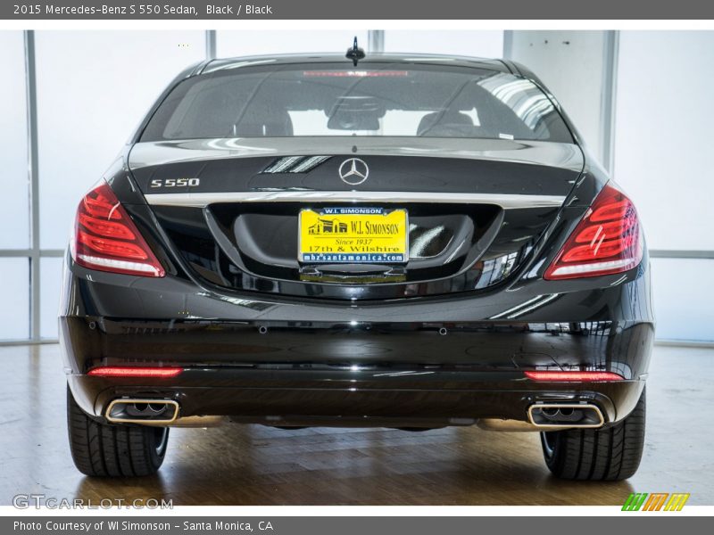 Black / Black 2015 Mercedes-Benz S 550 Sedan