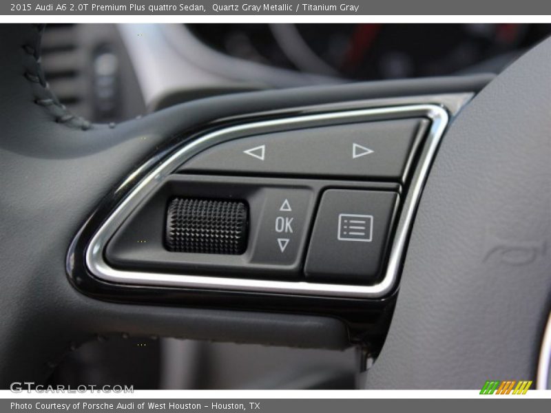Quartz Gray Metallic / Titanium Gray 2015 Audi A6 2.0T Premium Plus quattro Sedan