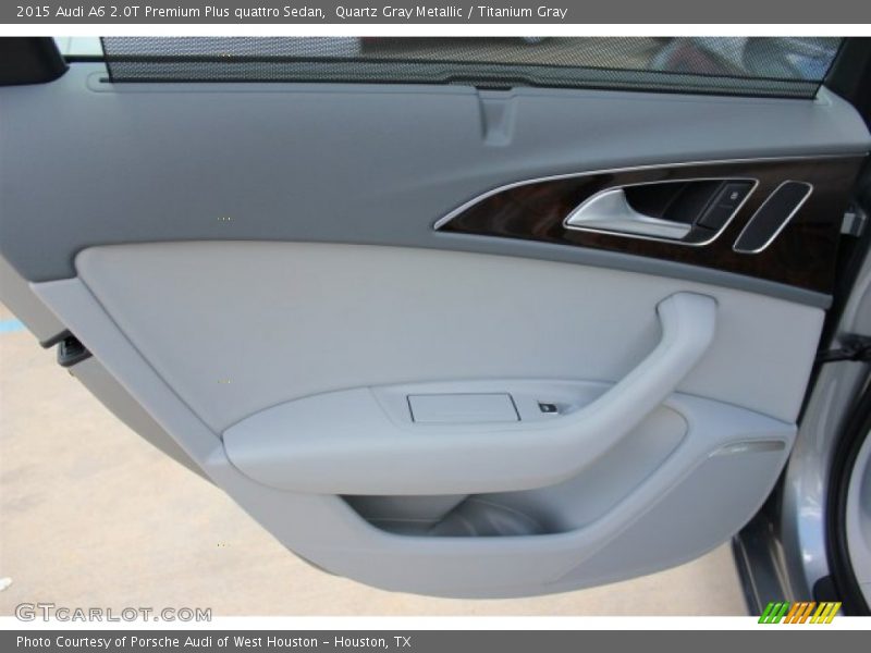 Quartz Gray Metallic / Titanium Gray 2015 Audi A6 2.0T Premium Plus quattro Sedan