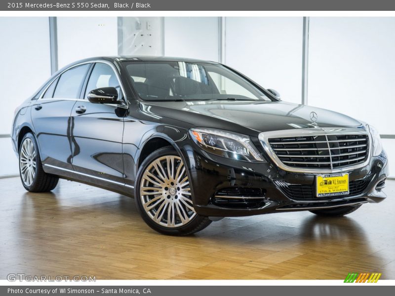 Black / Black 2015 Mercedes-Benz S 550 Sedan