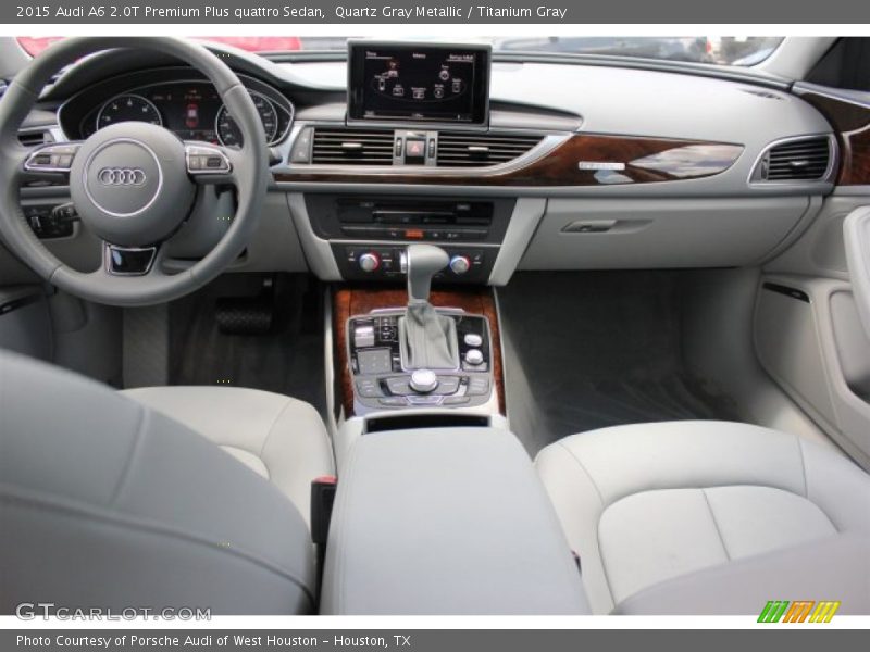 Quartz Gray Metallic / Titanium Gray 2015 Audi A6 2.0T Premium Plus quattro Sedan